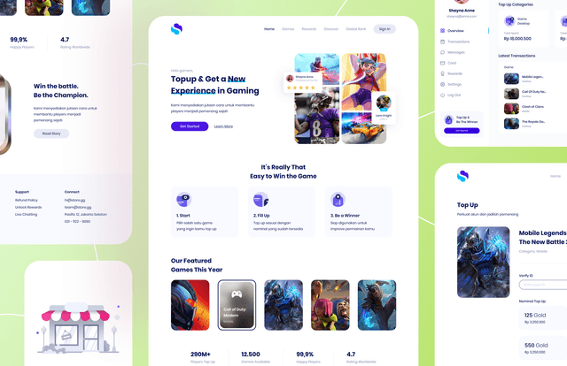 Top Up Voucher Game Website 1